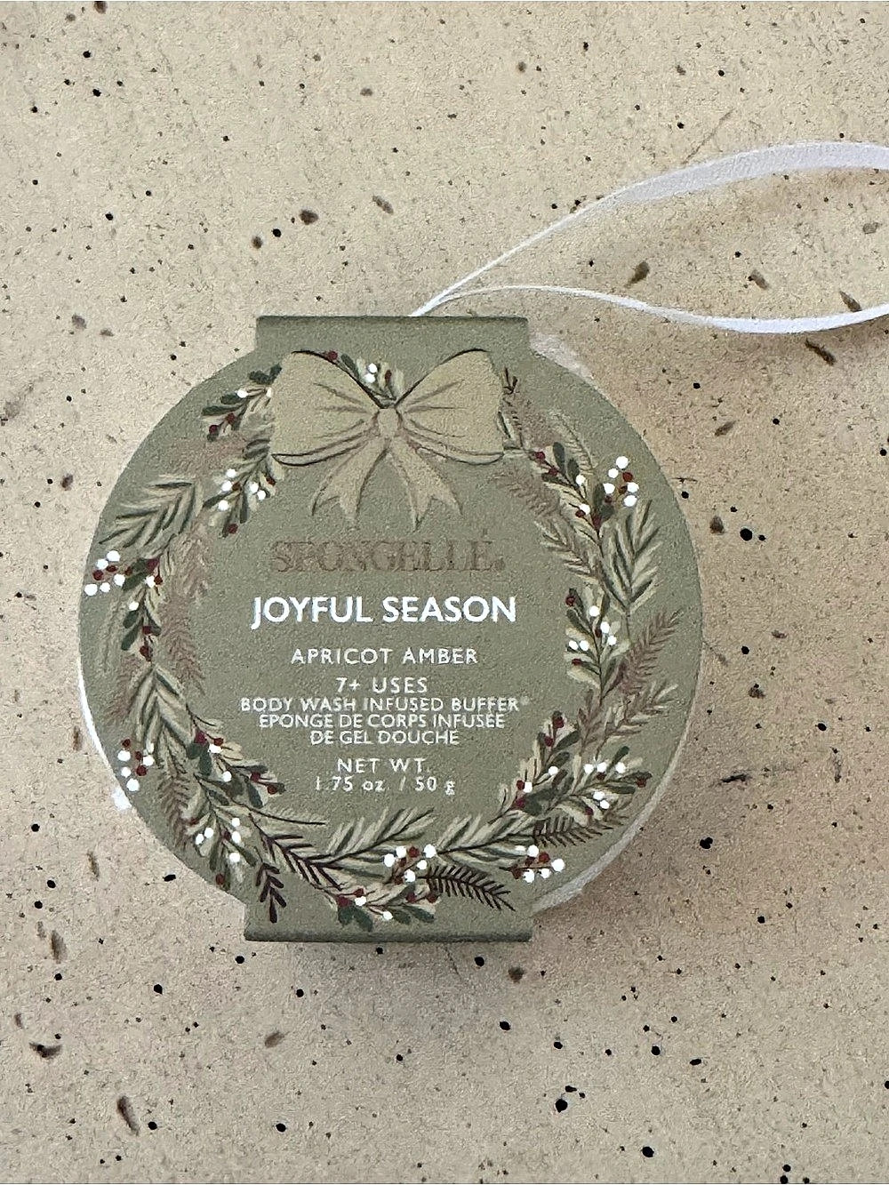 Spongelle Joyful Season Apricot Amber Body Treatment Sponge
